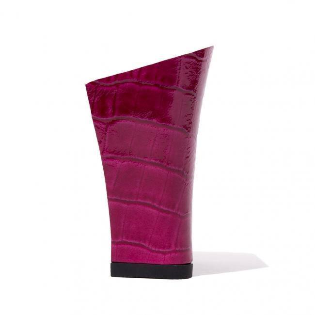 Centenary Crocodile Embossed Deep magenta