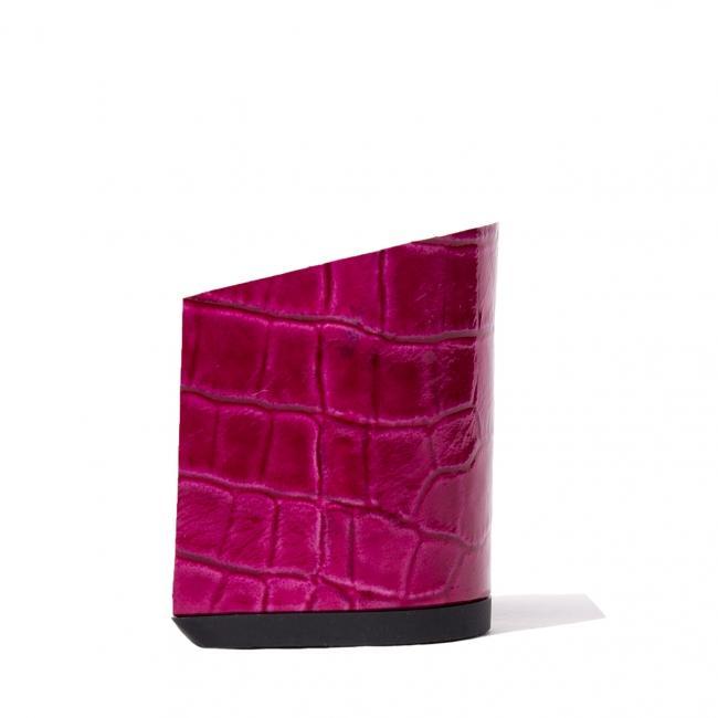 Calinan crocoemboss Deep Magenta